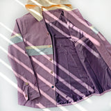 purple hoodie corduroy cream teal hood summer fall fashion streetwear comfort